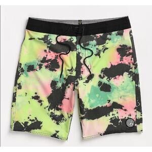 Volcom Boys Bolinas Stoney Tie Dye Board Shorts Boys Size 18 (29)